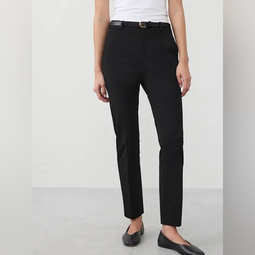 Banana Republic Curvy Sloan High Rise Ankle Length Pant Black